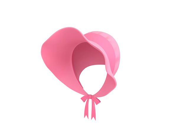 Pink Bonnet Hat - 3DOcean Item for Sale