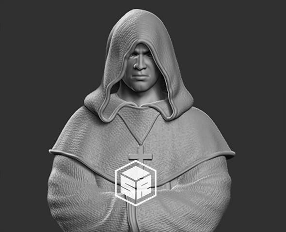 Monk - 3D Print Ready - 3DOcean Item for Sale