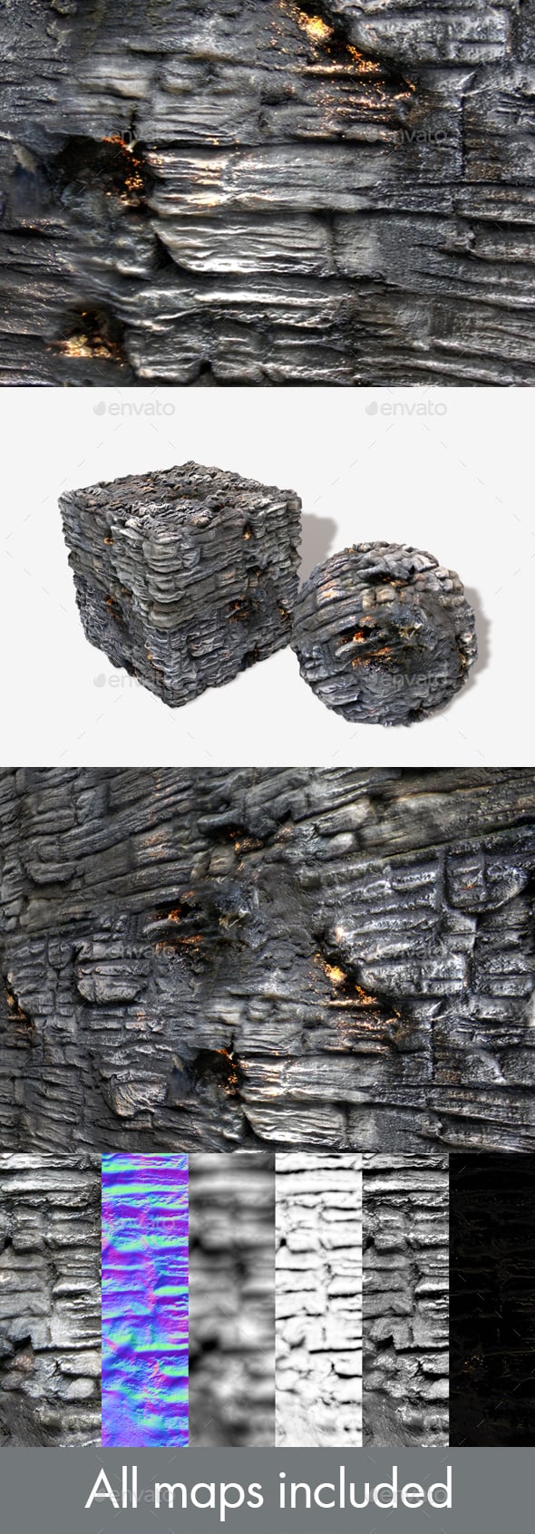 Treasure Cave Walls Seamless Texture - 3DOcean Item for Sale