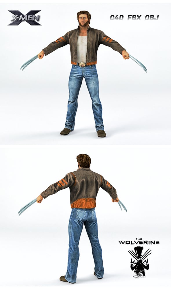 X-MEN Logan Wolverine - 3DOcean Item for Sale