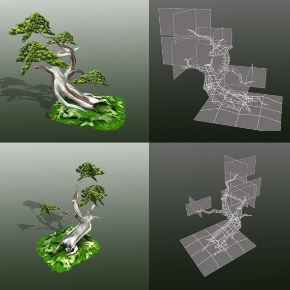 Bonsai LowPoly - 3DOcean Item for Sale