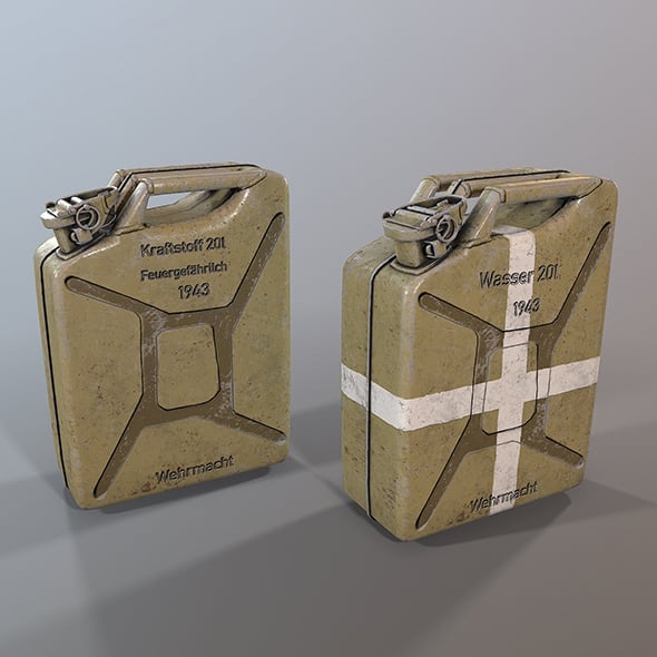 Jerry can 3d model - 3DOcean Item for Sale