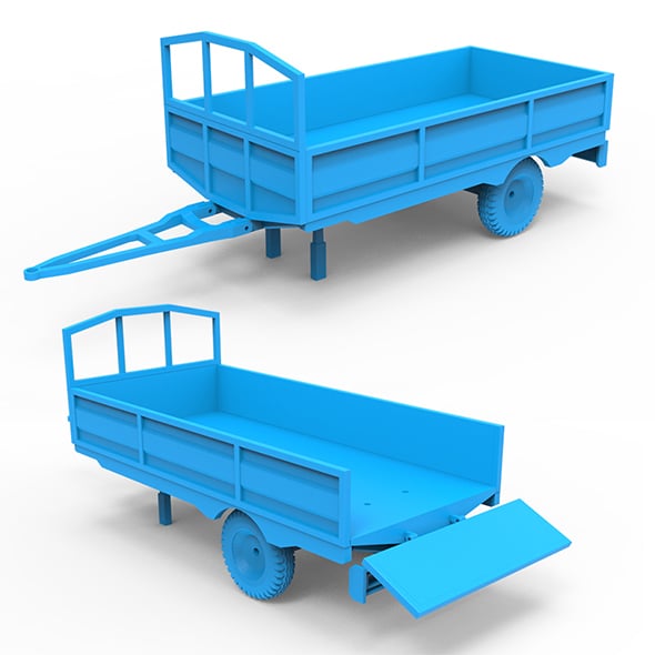 Trailer 3D Printing Model - 3DOcean Item for Sale