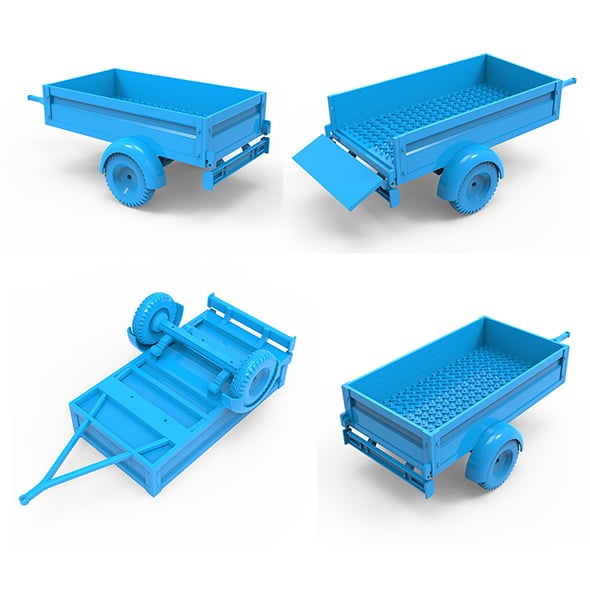 Trailer 3D Printing Model - 3DOcean Item for Sale