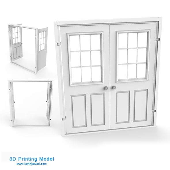 Internal Door 3D Printing Model - 3DOcean Item for Sale