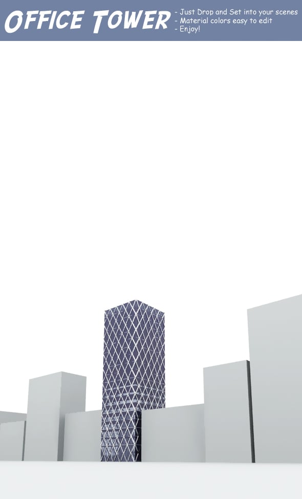 Office Tower - 3DOcean Item for Sale