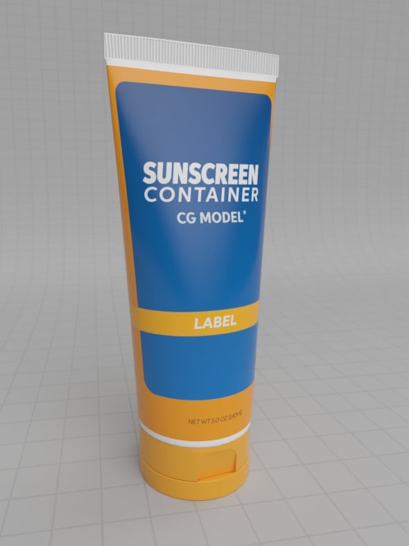 SUNSCREEN CONTAINER - 3DOcean Item for Sale