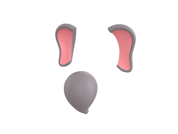 Elephant Face - 3DOcean Item for Sale