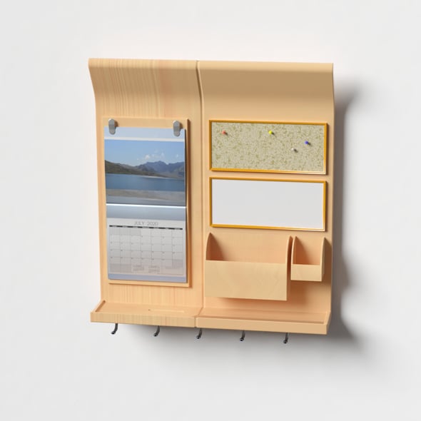 Wall calendar key holder - 3DOcean Item for Sale