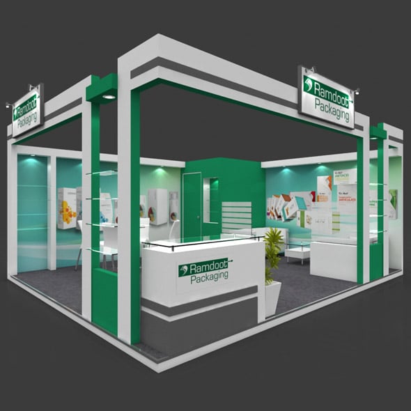 Exhibition Booth 3D Model - 6x5 mtr - 3DOcean Item for Sale