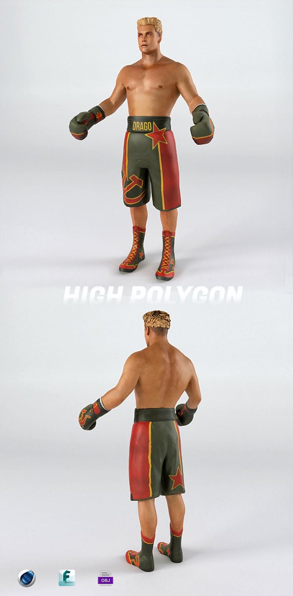 Dolph Lundgren Boxer Ivan Drago - 3DOcean Item for Sale