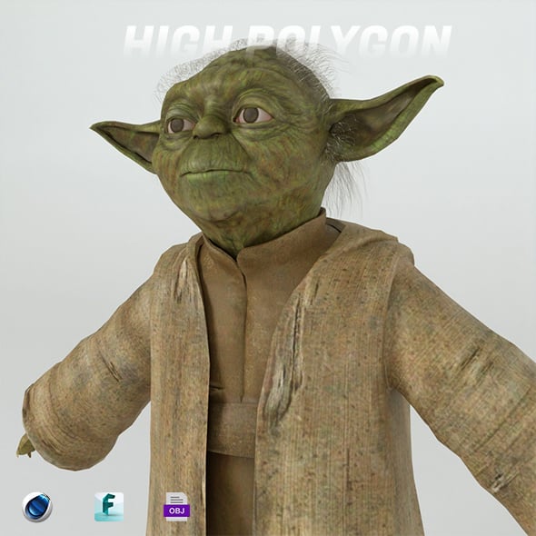 Yoda 3d model - 3DOcean Item for Sale