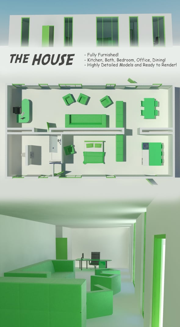 the House - 3DOcean Item for Sale