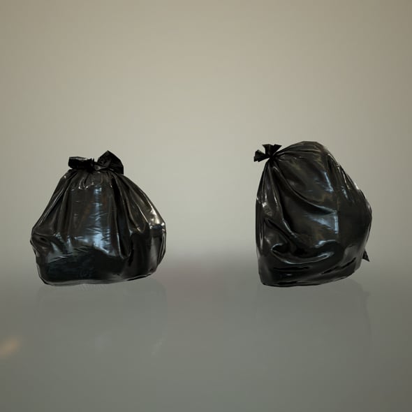 Pastic Garbage Bags - Low Poly - 3DOcean Item for Sale