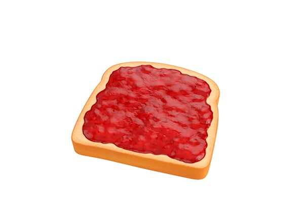 Toast with Jam - 3DOcean Item for Sale