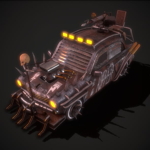 Apocalyptic Car 03 - 3DOcean Item for Sale