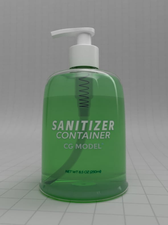 SANITIZER CONTAINER - 3DOcean Item for Sale