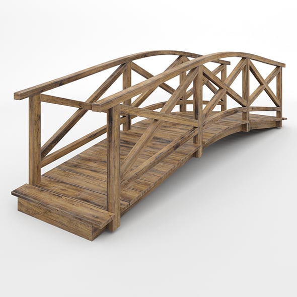 Bridge with handrails - 3DOcean Item for Sale