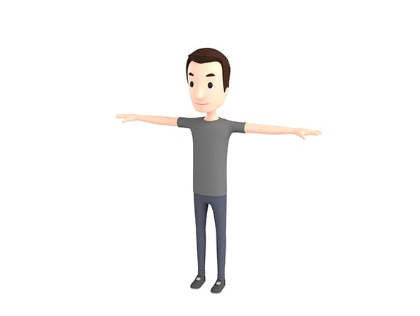 CartoonMan030 Man - 3DOcean Item for Sale