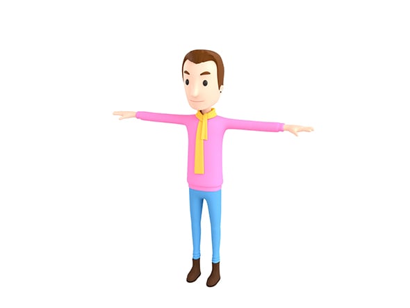 CartoonMan034 Man - 3DOcean Item for Sale