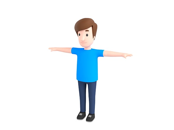 CartoonMan043 Fat Man - 3DOcean Item for Sale