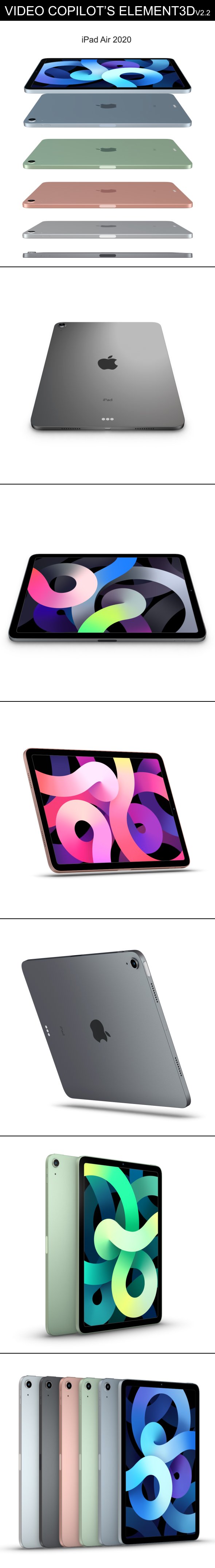 Element3D - iPad Air 2020 - 3DOcean Item for Sale