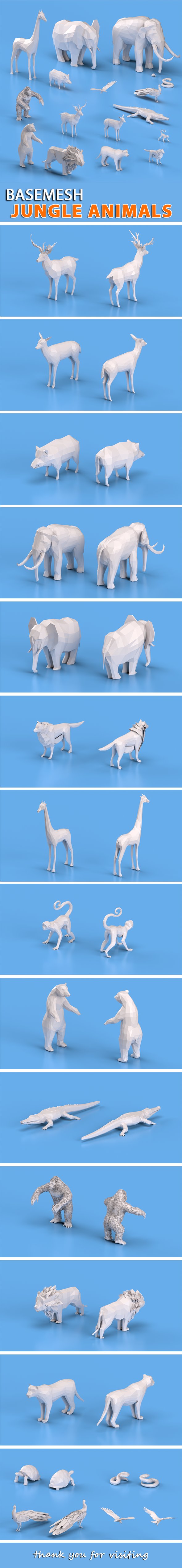 Jungle Animals - 3DOcean Item for Sale