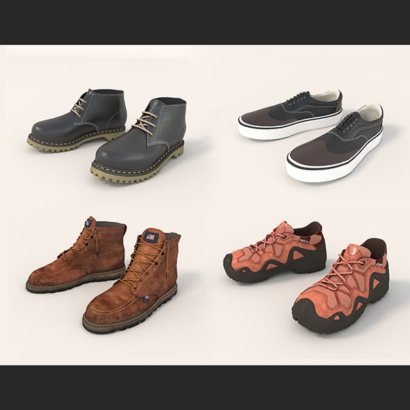 Shoes Collection 4 - 3DOcean Item for Sale