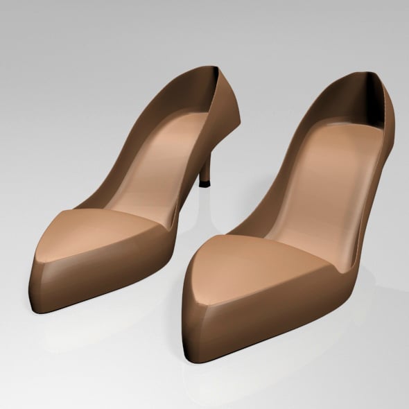 Pointed-Toe Stiletto Sandals 01 - 3DOcean Item for Sale