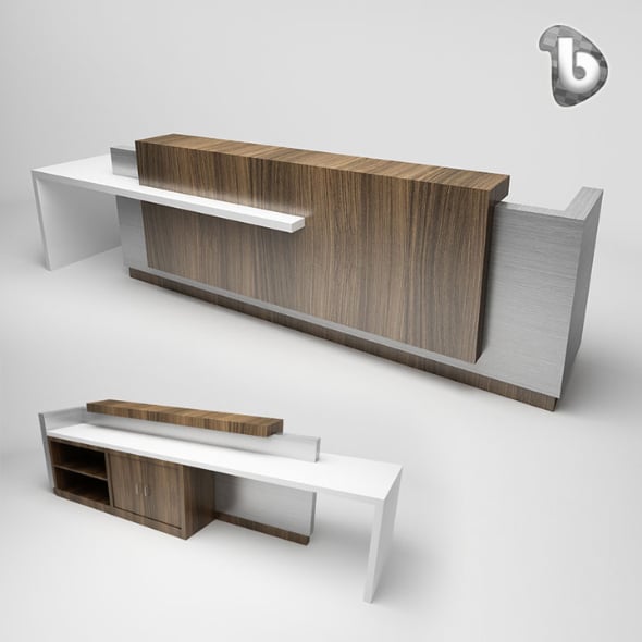 Reception Counter - RC101 - 3DOcean Item for Sale