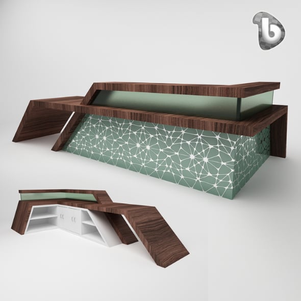 Reception Counter - RC102 - 3DOcean Item for Sale