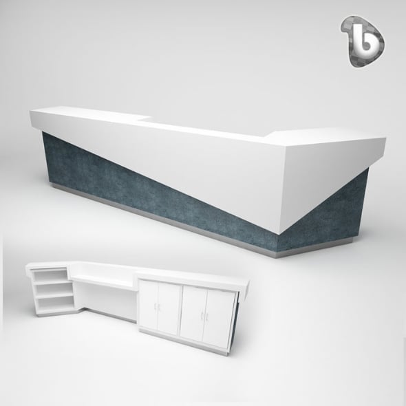 Reception Counter - RC103 - 3DOcean Item for Sale