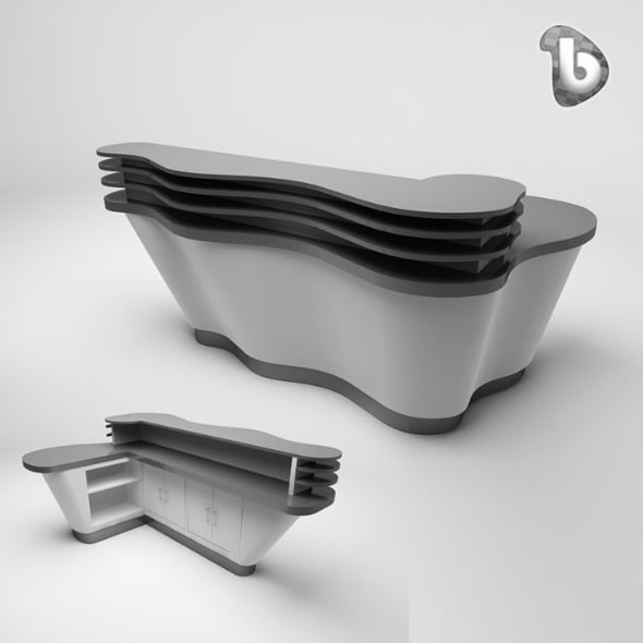 Reception Counter - RC105 - 3DOcean Item for Sale