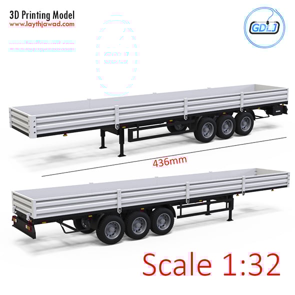 Trailer 1:32 - 3DOcean Item for Sale