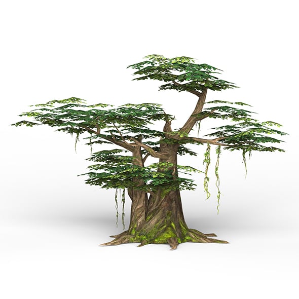 Game Ready Fantasy Tree 10 - 3DOcean Item for Sale