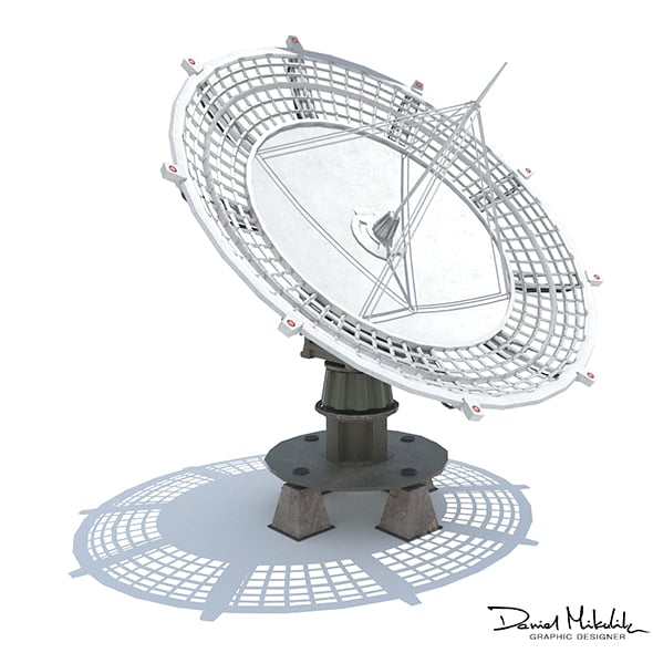 Huge Satellite Dish - 3DOcean Item for Sale