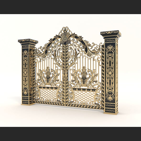 Classic Mansion Gate 2 - 3DOcean Item for Sale