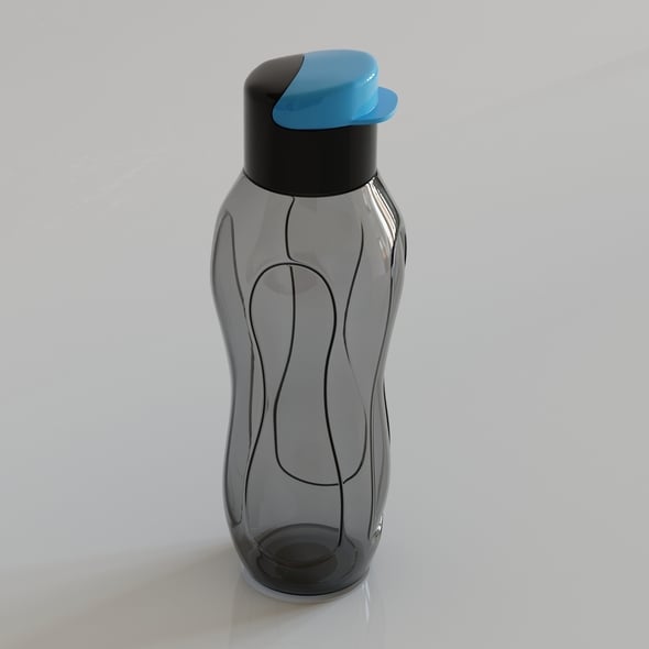 Tupperware Inspired Water Bottle - 3DOcean Item for Sale