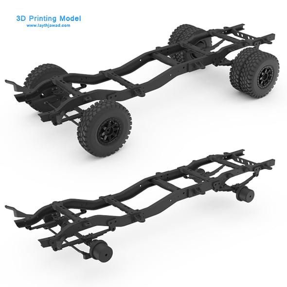 Chasis Chevy K30 3D Printing Model - 3DOcean Item for Sale