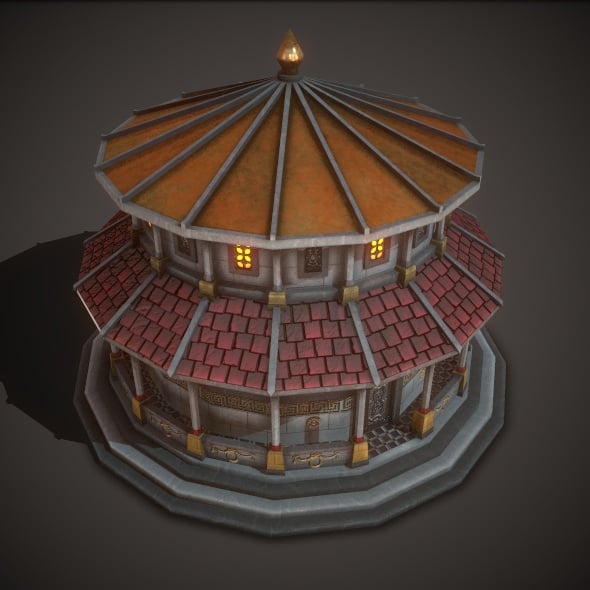 Temple Saturn - 3DOcean Item for Sale