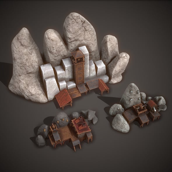 Ancient Mines - 3DOcean Item for Sale
