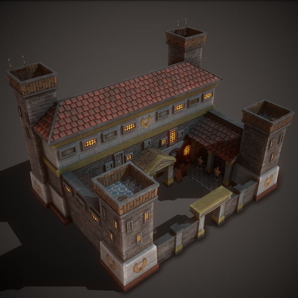 Ancient Barracks - 3DOcean Item for Sale