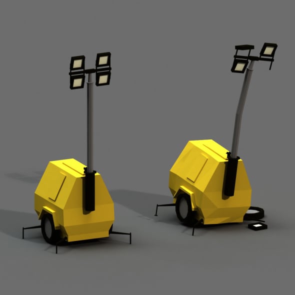 Post Apocalyptic Light Generator - 3DOcean Item for Sale
