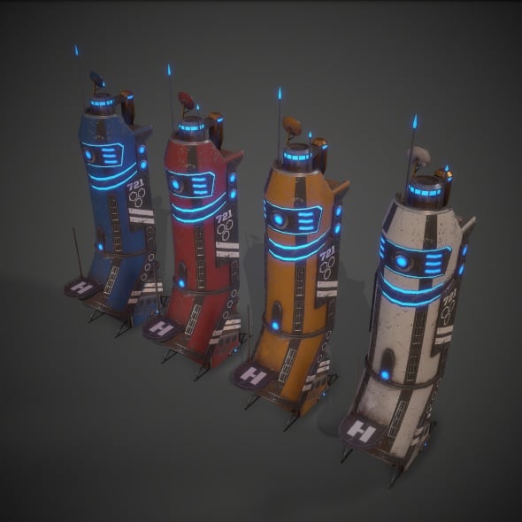 Sci-Fi Building 01 - 3DOcean Item for Sale