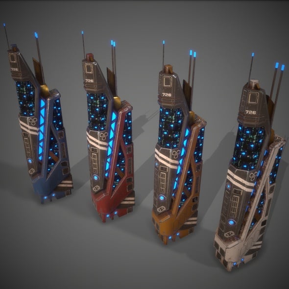 Sci-Fi Building 06 - 3DOcean Item for Sale