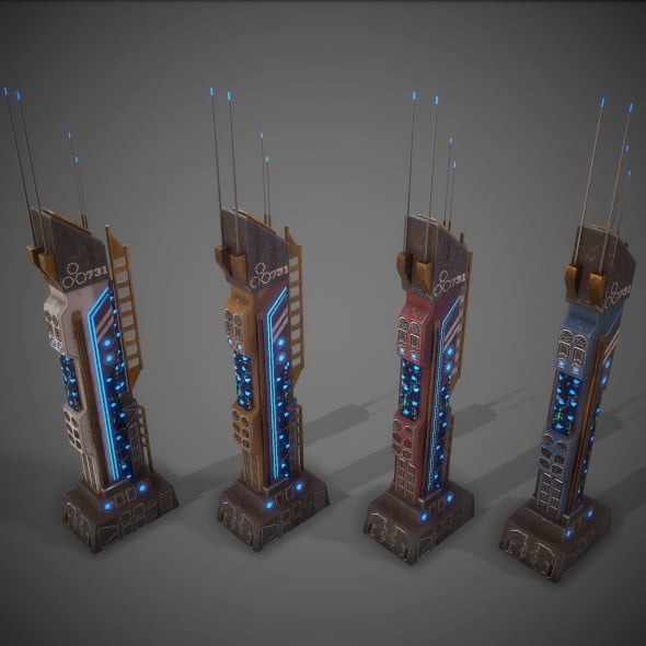 Sci-Fi Building 11 - 3DOcean Item for Sale