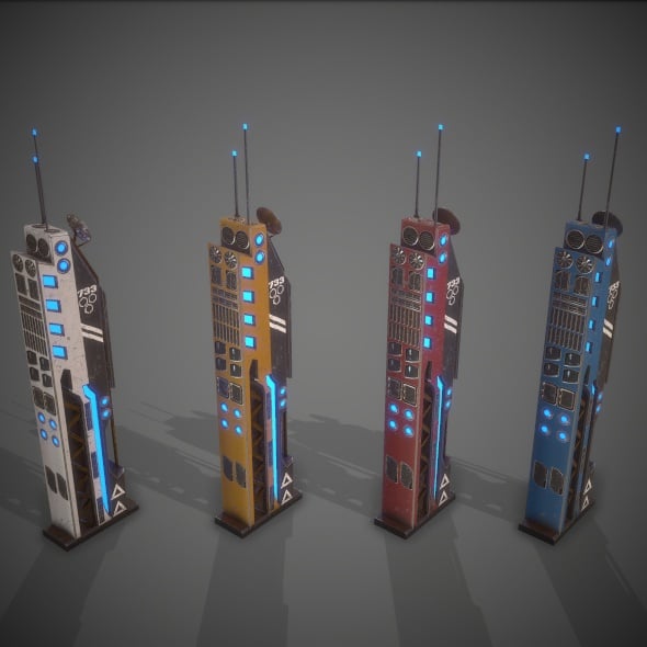 Sci-Fi Building 13 - 3DOcean Item for Sale