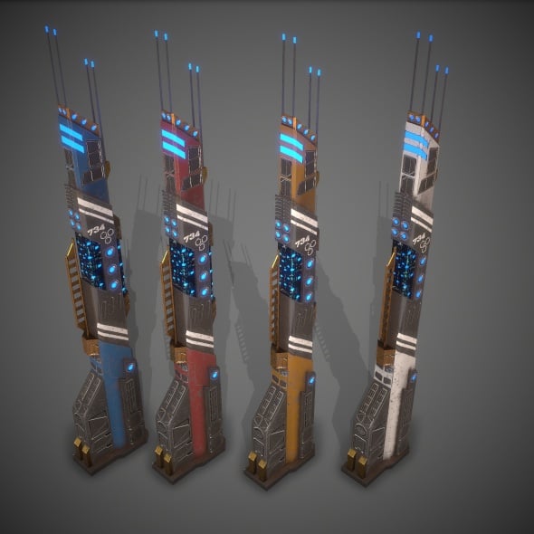 Sci-Fi Building 14 - 3DOcean Item for Sale