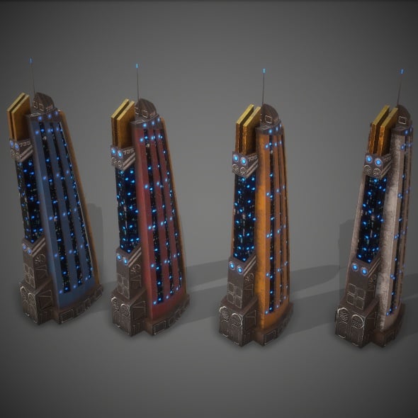 Sci-Fi Building 15 - 3DOcean Item for Sale