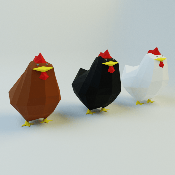 Chicken set - 3DOcean Item for Sale